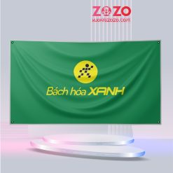Cờ in logo bách hóa xanh