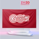 Cờ in logo siêu thị Go
