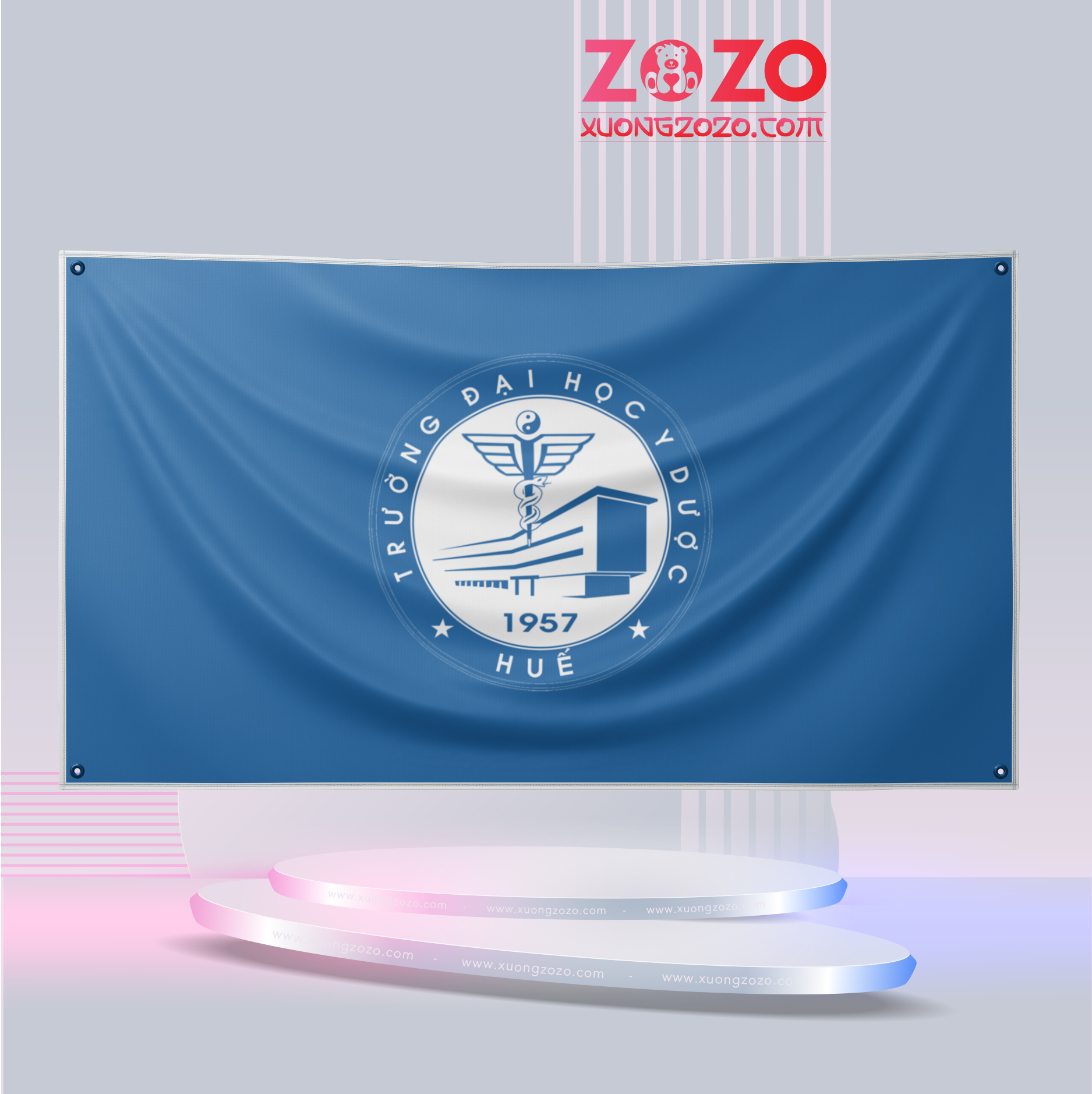 Cờ in logo công ty theo yêu cầu