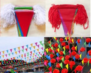 Cuon Co Day Co Duoi Nheo Trang Tri Co To Co Tam Giac Cho Le Hoi tet nguyen dan 18x25 cm 50m 100 la co