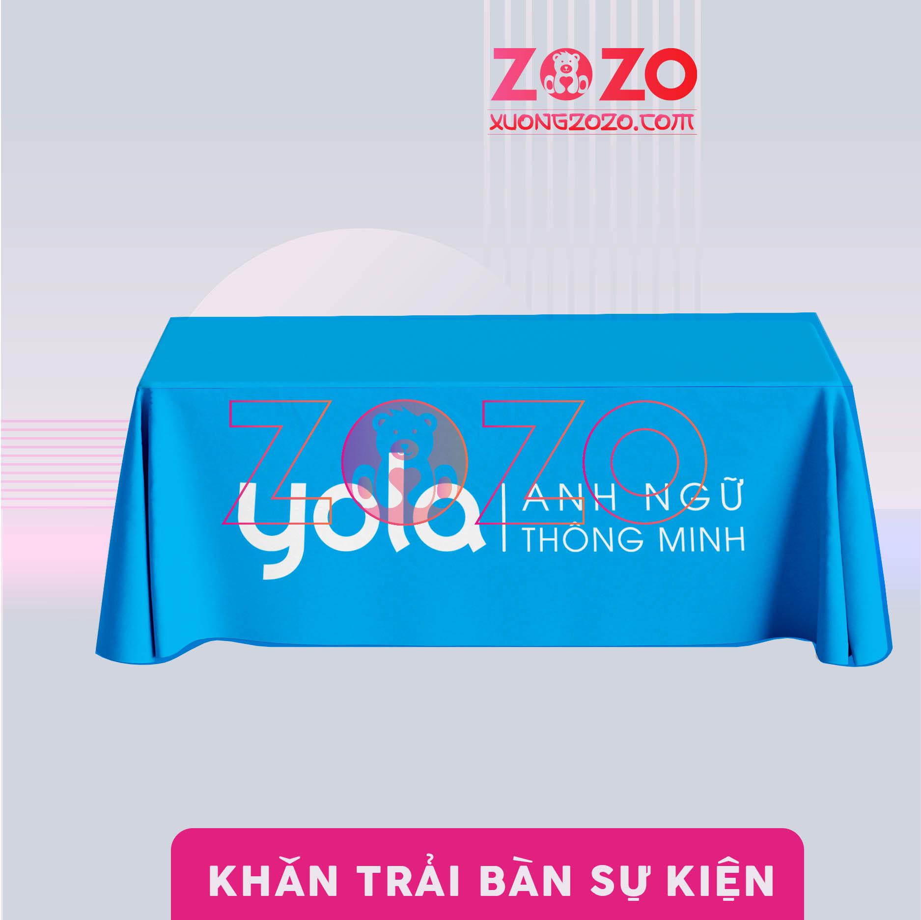 Khăn trải bàn in logo - Xưởng ZOZO