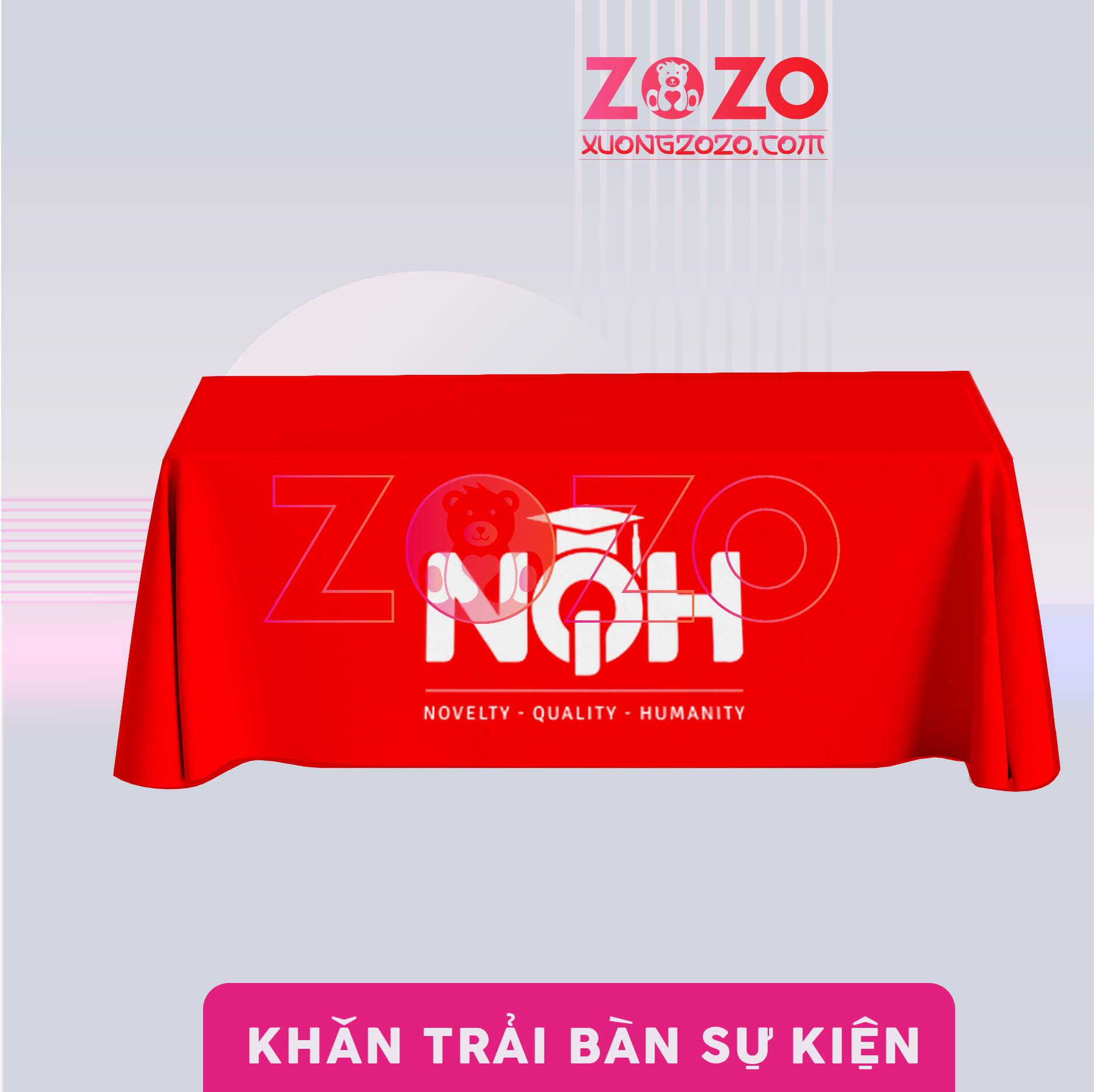 Khăn trải bàn in logo - Xưởng ZOZO