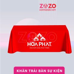 Khăn trải bàn in logo  theo yêu cầu