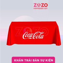 Khăn trải bàn in logo thương hiệu