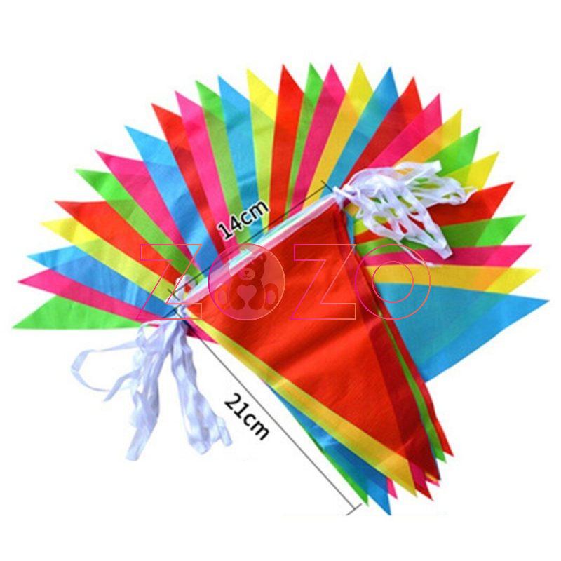 Cờ dây nhiều màu - HiFlag chuyên may cờ dây tam giác giá rẻ