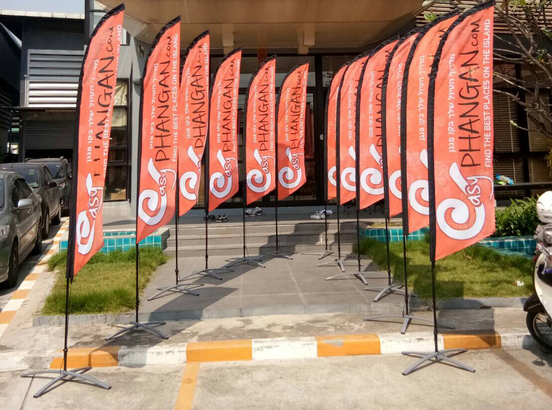 Beach Flag Thailand & Overseas | Feather, Teardrop, Bali, Flying Banner