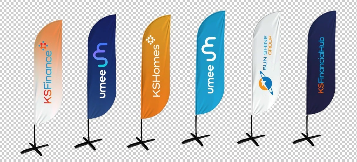 Cờ Phướn Lưỡi Liềm Hiện Đại 1 Cờ Bãi Biển - Cờ team building - Cờ lưỡi liềm - Cờ Phướn Quảng Cáo