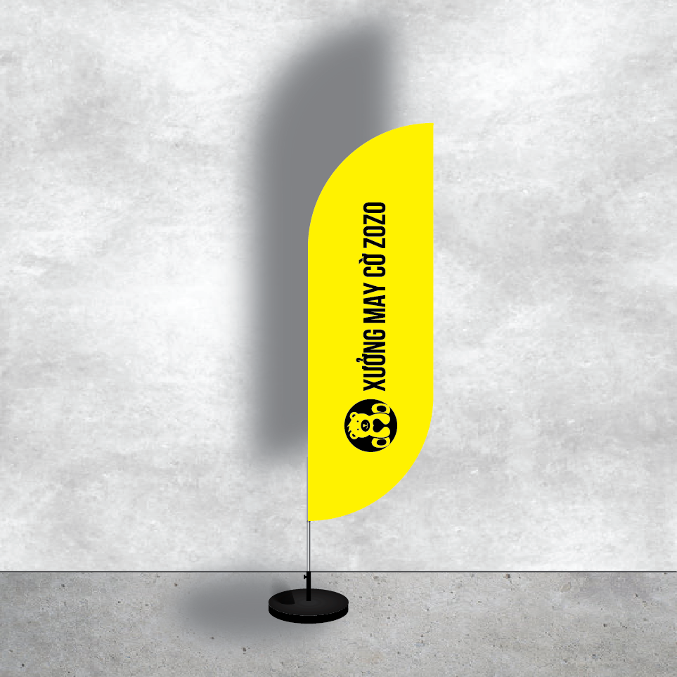 Cờ Phướn Quảng Cáo 60x160cm 1 Cờ Phướn Giọt Lệ Giá bao nhiêu - Rối hơi vẫy tay