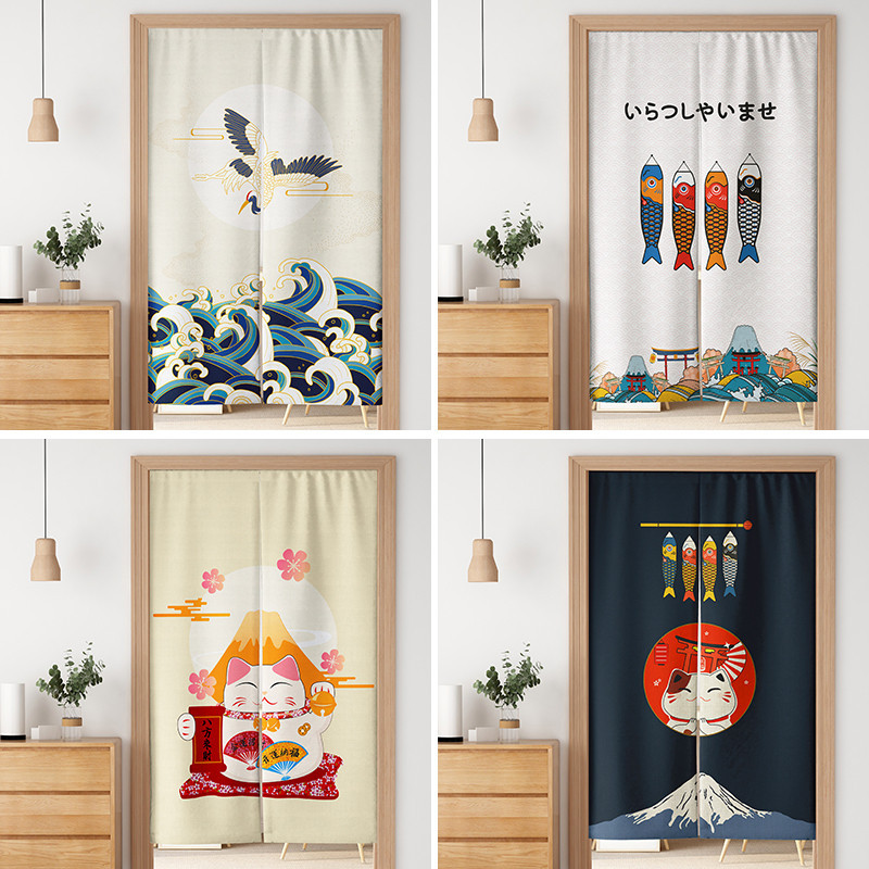 Nhật Bản Mèo May Mắn Cửa Rèm Phân Vùng Nhà Phòng Ngủ Nhà Bếp Phòng Tắm ...