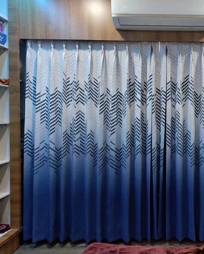 White And Grey 230 GSM Polyester Printed Curtain, For Window at Rs 280 ...