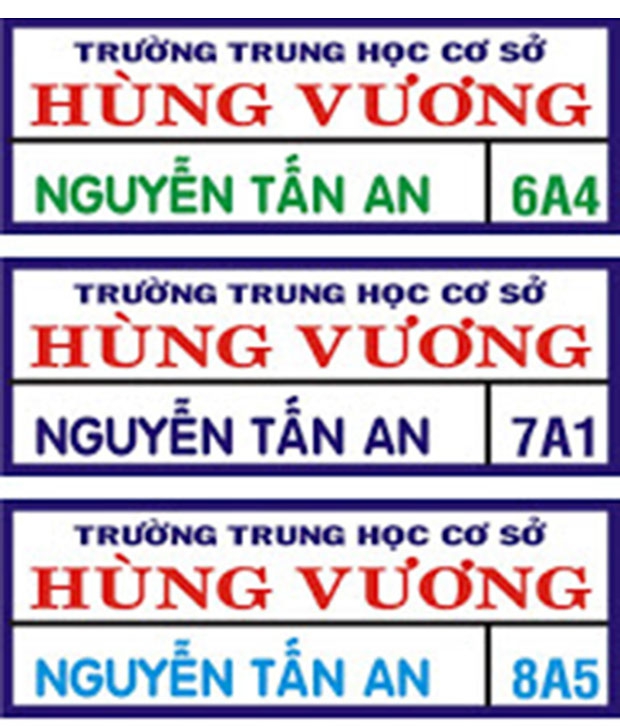 Logo Bảng Tên Học Sinh 6