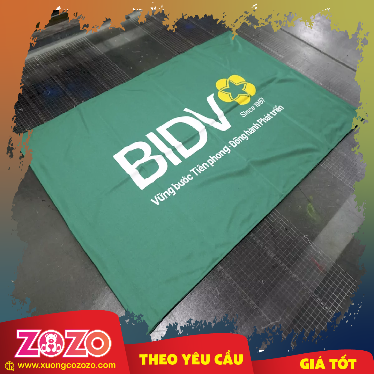 In cờ vải giá rẻ theo yêu cầu ở TpHCM - Xưởng may ZOZO