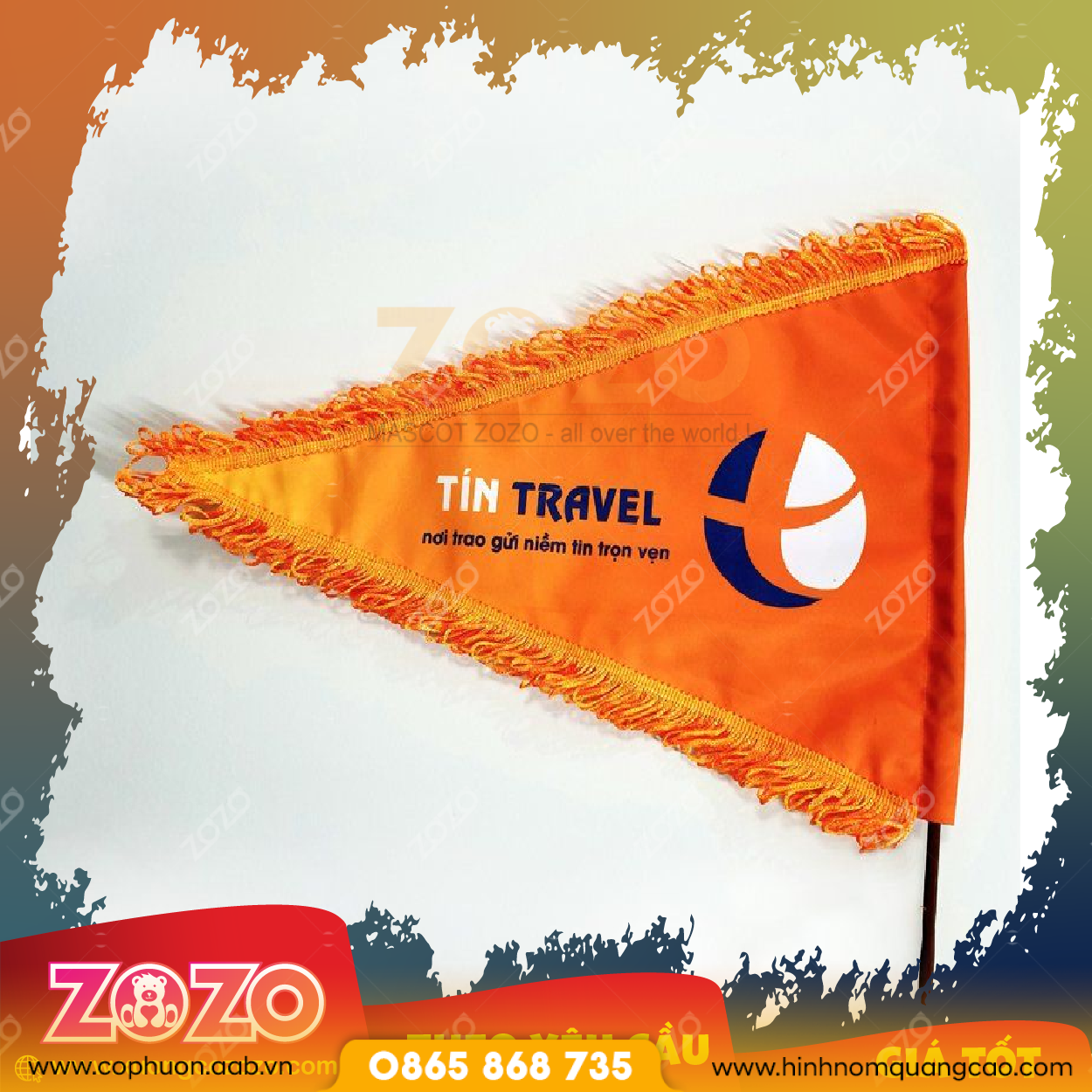 Cờ Công Ty Du Lịch In Theo Yêu Cầu – Giá Gốc Tại Xưởng