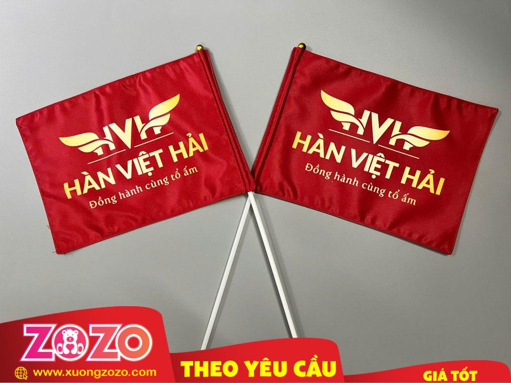 Dịch Vụ In Cờ Cầm Tay Theo Yêu Cầu – Sản Xuất Nhanh Tại Xưởng ZoZo 21 cờ cầm tay