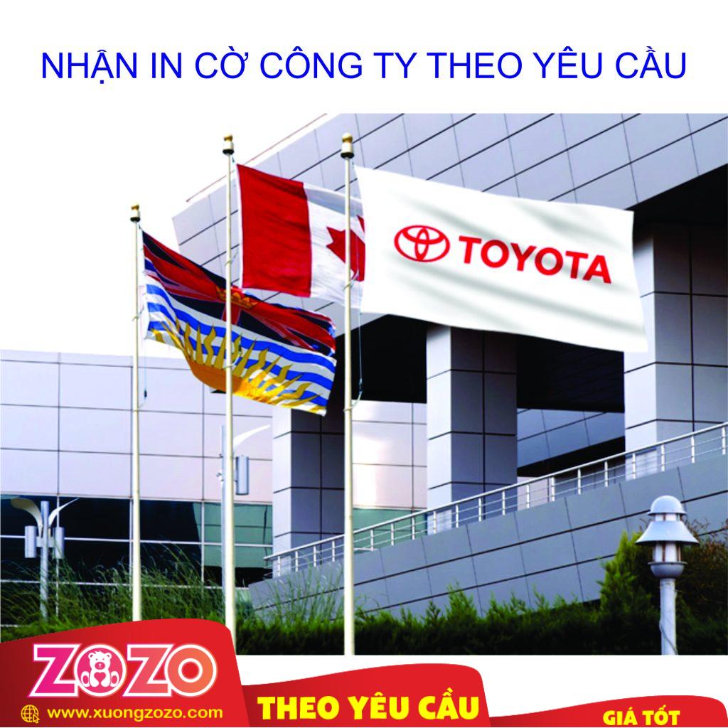 In Cờ Công Ty Theo Yêu Cầu – Thiết Kế & Sản Xuất Trọn Gói Tại Xưởng ZoZo 1 cờ công ty