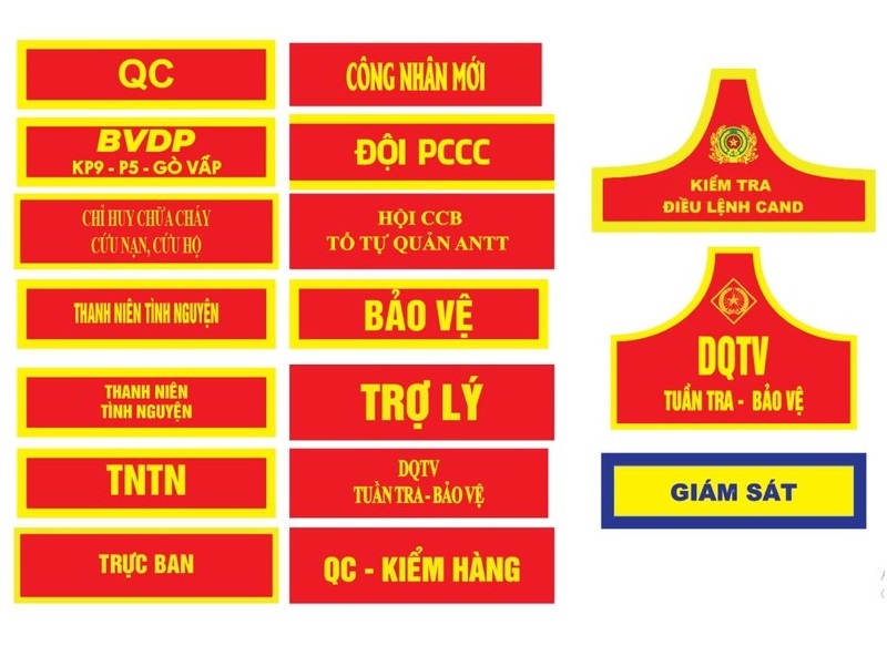 Băng đeo tay - Xưởng chuyên in băng rôn đeo tay giá rẻ